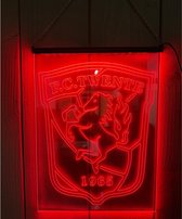 Led Wandbord - FC Twente - Met afstandsbediening - 30x40cm
