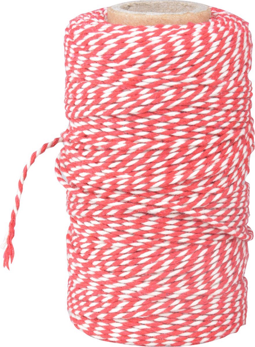 katoen touw 2 kleurig - Ø 1.5 mm - ± 125m