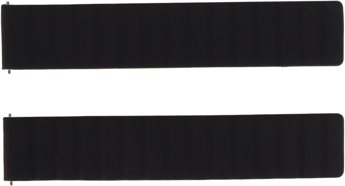 Allecto- Universeel Horlogebandje - Magnetisch - Comfortabel Draagbaar - Siliconen - 20 mm - Buitenactiviteiten - Zwart - Modern en Trendy - Geschikt voor Diverse Modellen