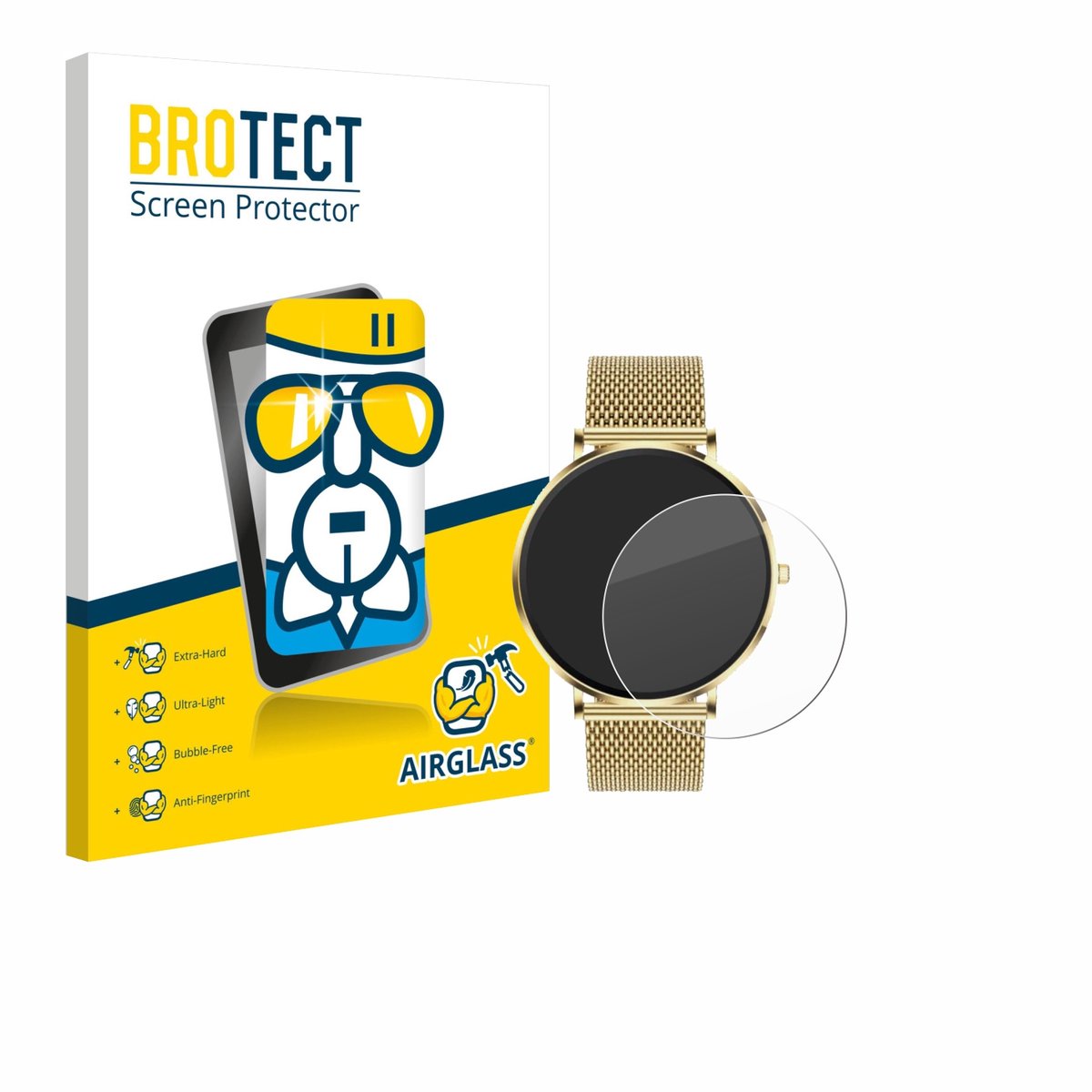Screenprotector voor Mivora Eleganza PRO 1.32" Beschermglas transparant