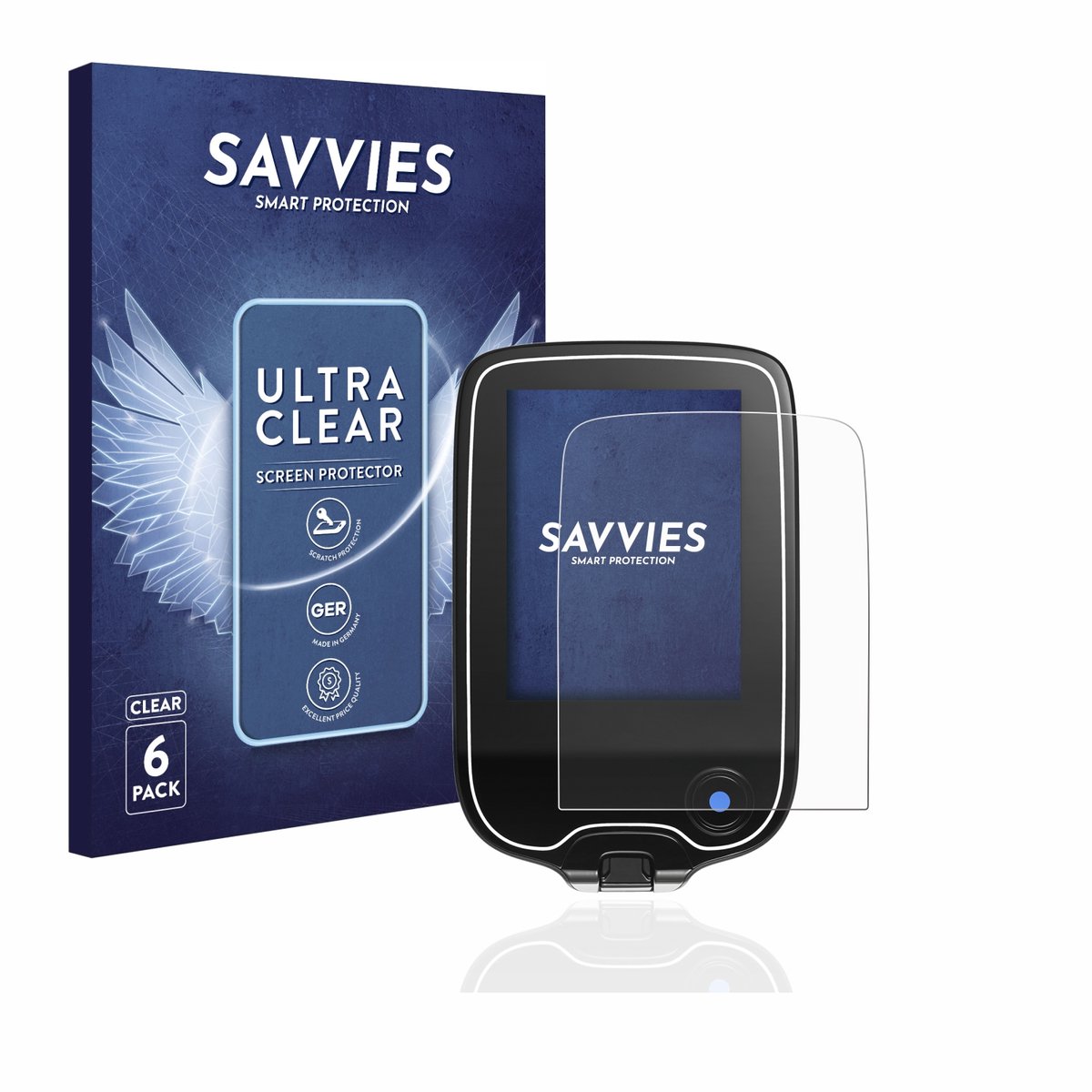 Savvies - Screenprotector voor Freestyle Libre 3 - Folie Beschermfolie transparant 6 Stuks