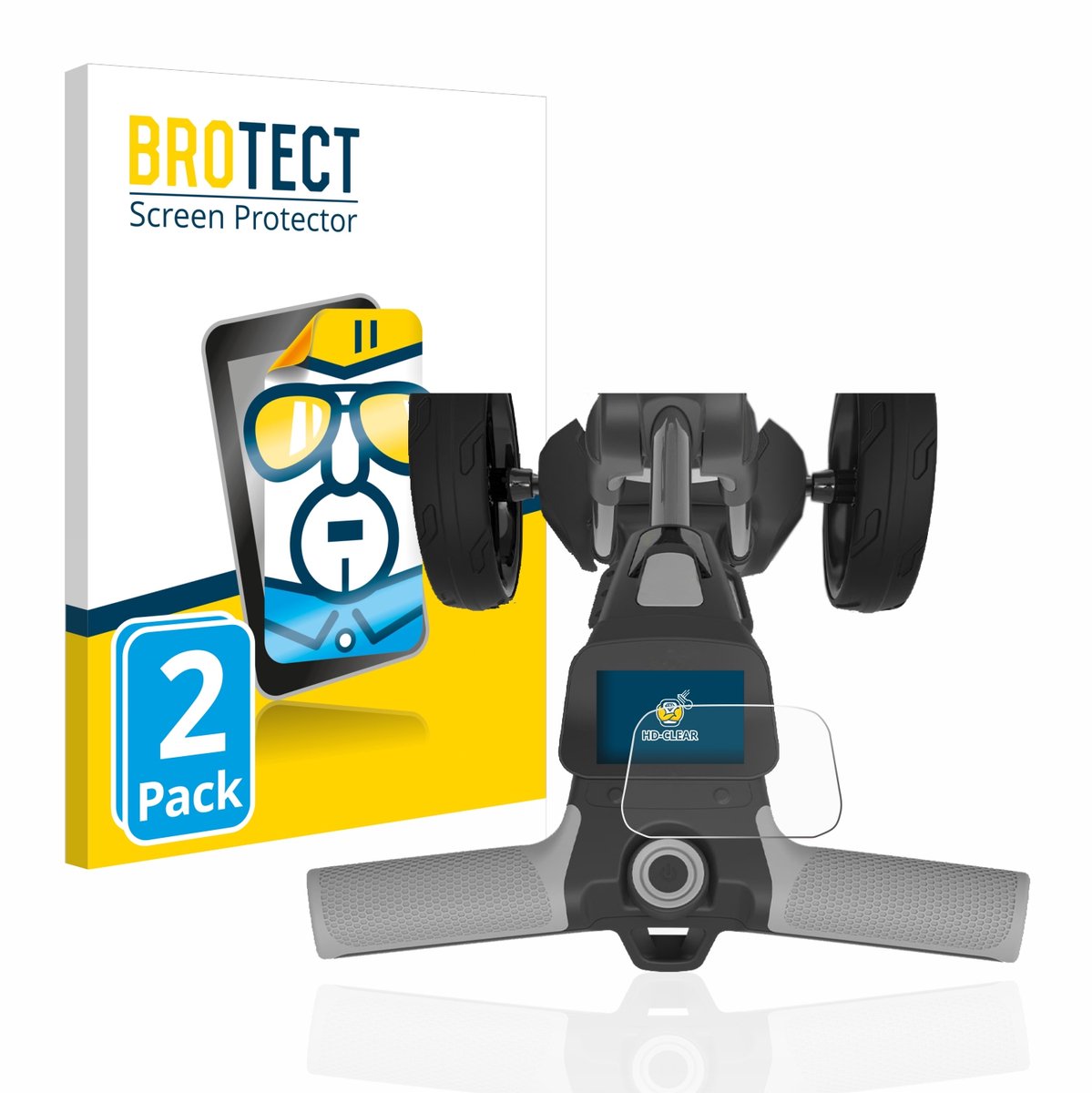 BROTECT - Screenprotector voor PowaKaddy FX5 2.8" - Folie Beschermfolie transparant 2 Stuks