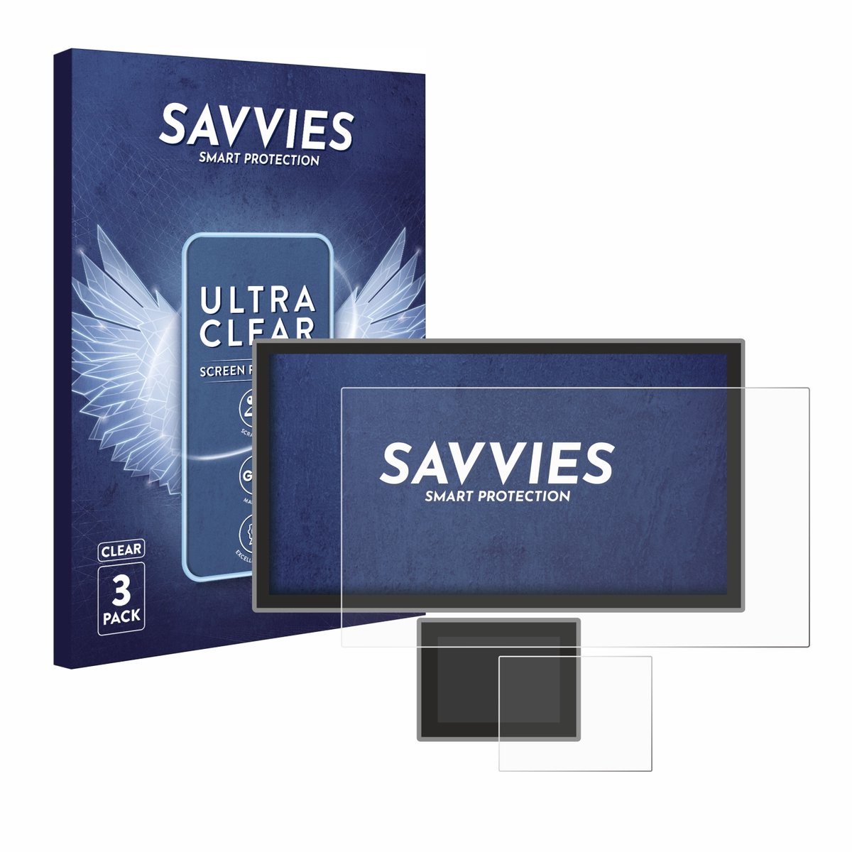 Savvies - Screenprotector voor Icom IC-7760 - Folie Beschermfolie transparant 6 Stuks