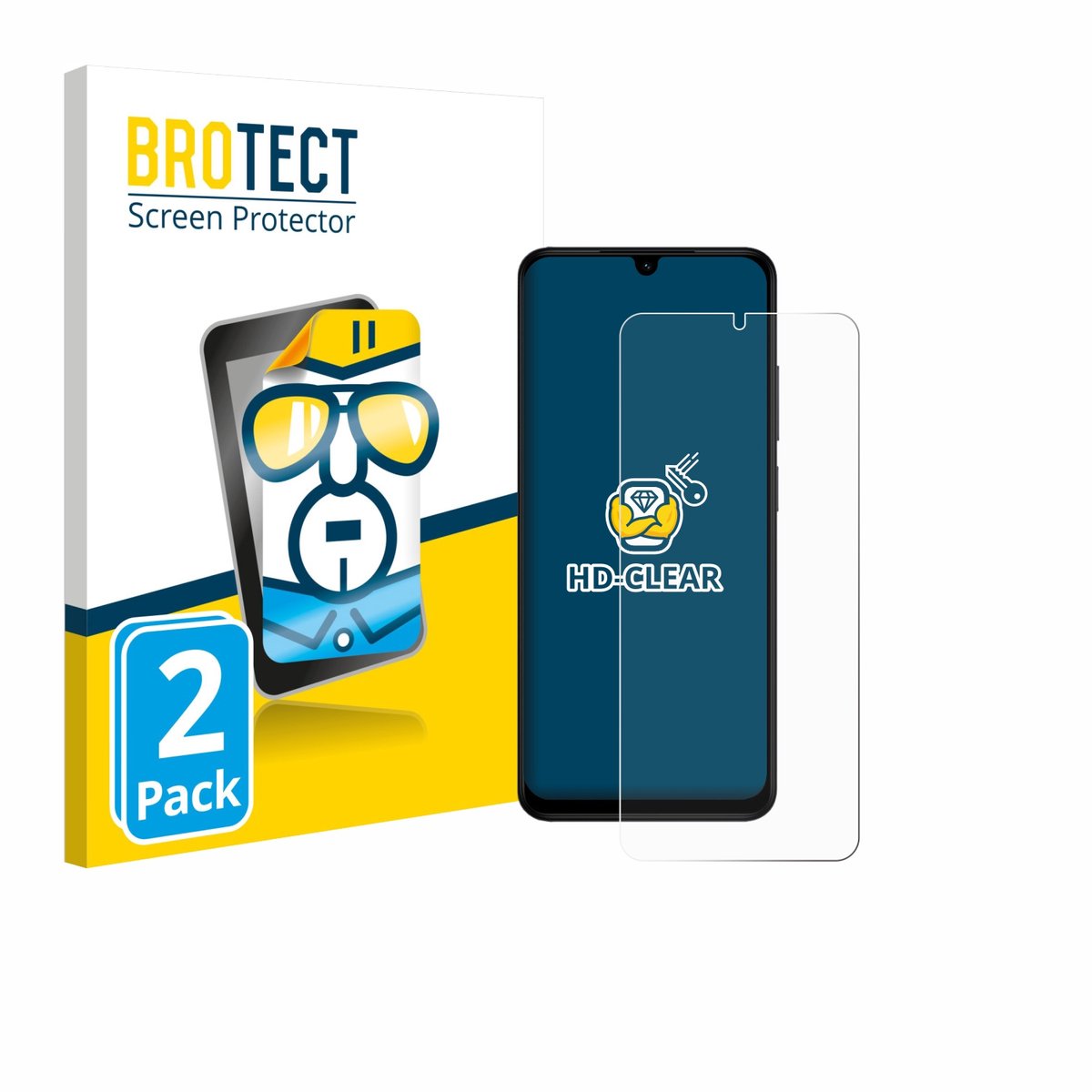 BROTECT - Screenprotector voor Xiaomi Redmi A5 - Folie Beschermfolie transparant 2 Stuks