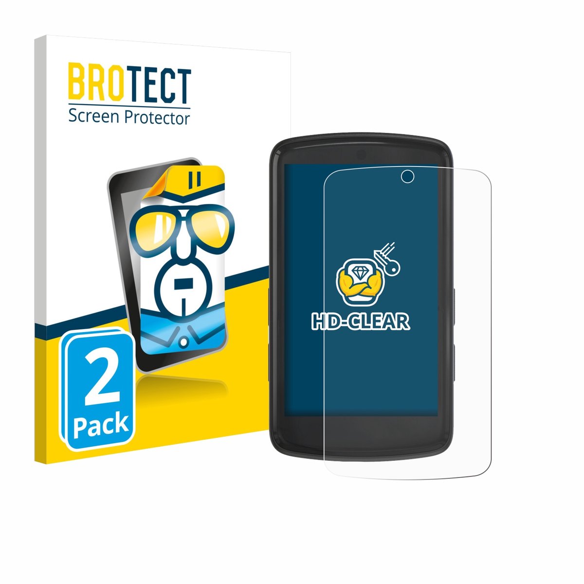 BROTECT - Screenprotector voor Bryton Rider S810 - Folie Beschermfolie transparant 2 Stuks