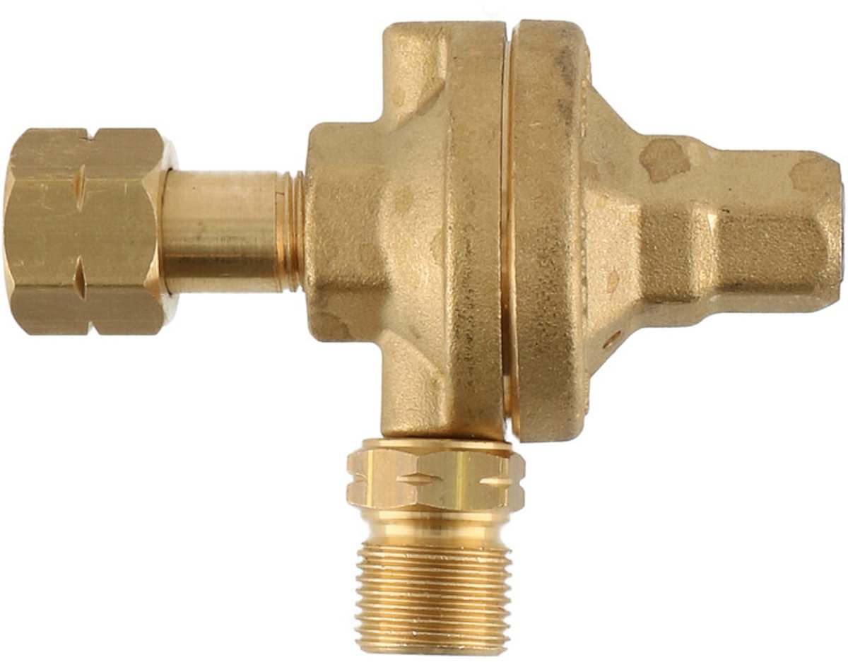 Gimeg karwei regelaar haaks 1,5bar 3/8 inch links binnen X buiten