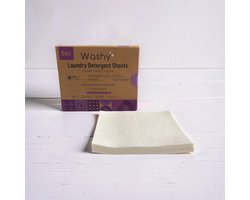 Washy Wasstrips Lavendel- Wasmiddeldoekjes voor Witte, Gekleurde en Zwarte Was - Wasmiddel Strips - Eco Wasmiddel Vellen - Duurzame Laundry Strips (100 wasbeurten)