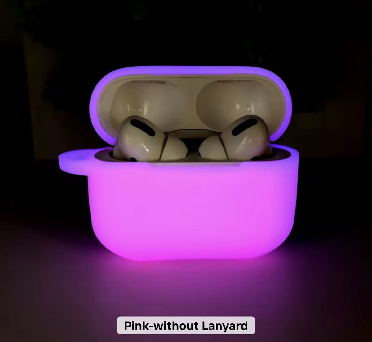 Coverup Hoesje - Geschikt voor AirPods Pro 3 Hoesje - Coverup Siliconen AirPods Case met Sleutelhanger - Pink