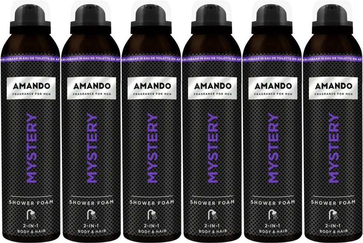 6x Amando Douche Foam Mystery 200 ml