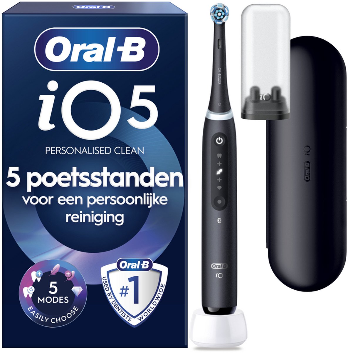 Oral-B iO 5N Elektrische Tandenborstel - Zwart met Smart - Oral-B - €108,00