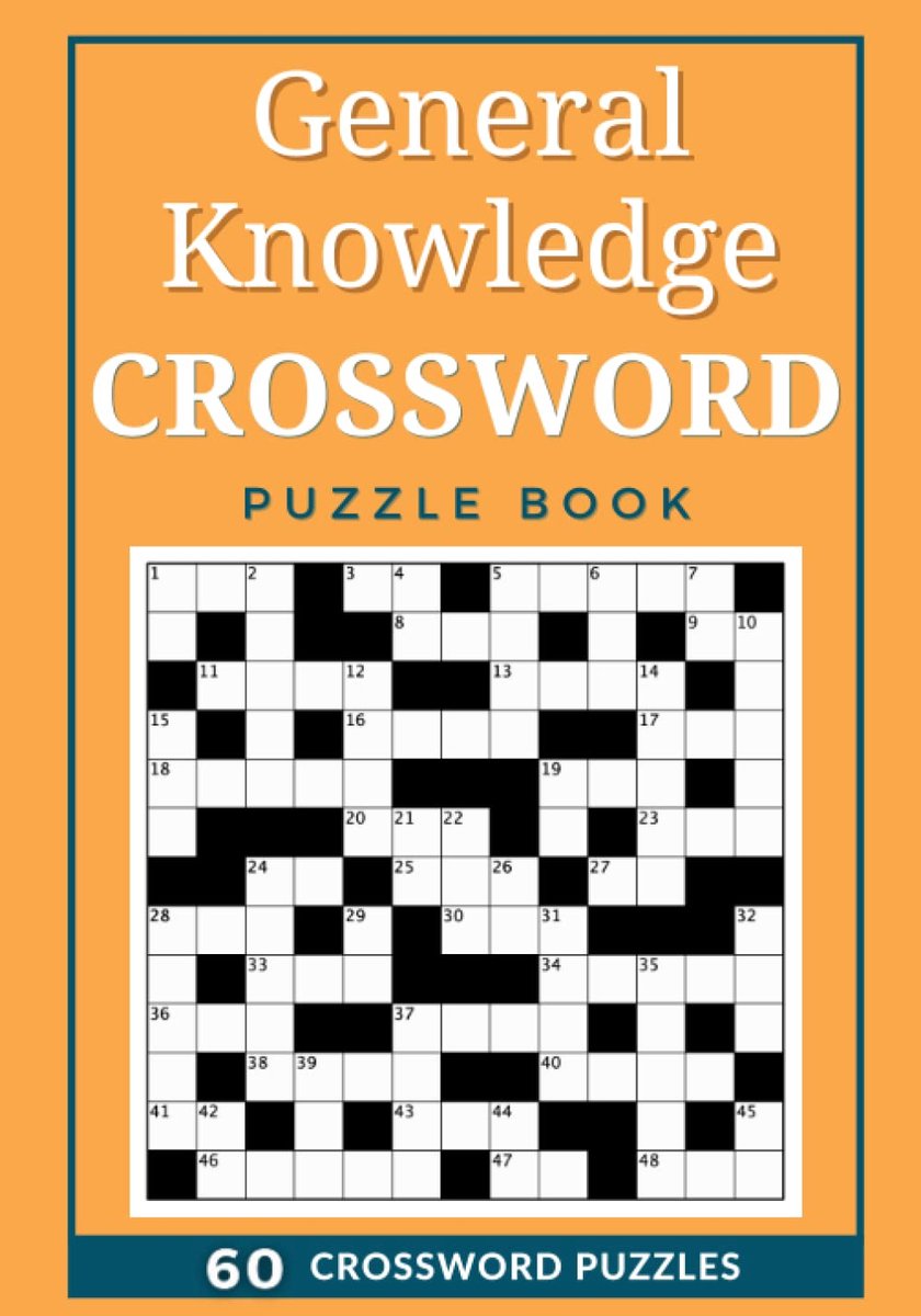 Groot Puzzelboek met Algemene Kennis Kruiswoordpuzzels voor Volwassenen en Senioren