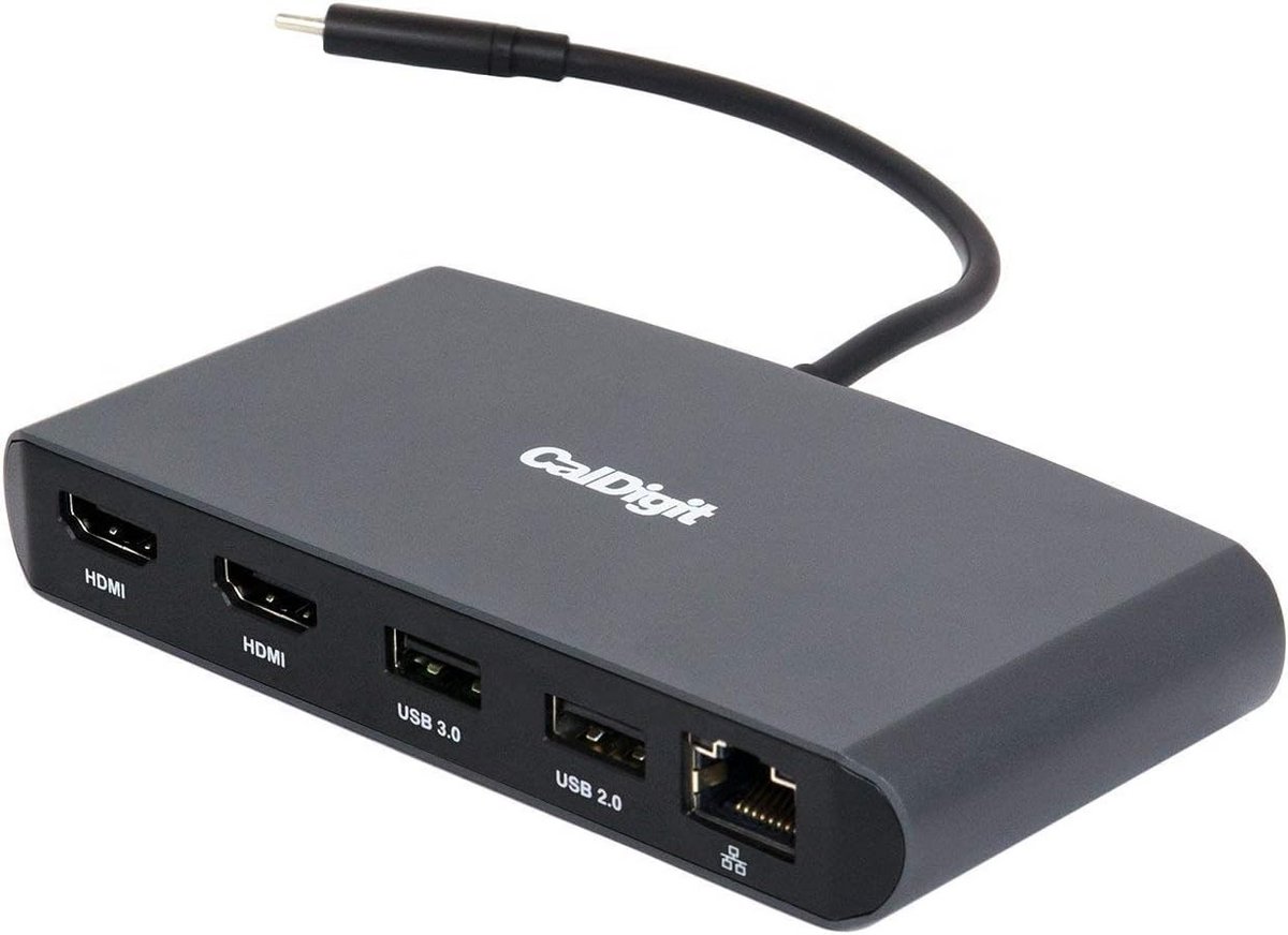 Thunderbolt 3 Mini Dock met Dubbele 4K 60Hz HDMI - Draagbare Hub voor Mac & PC