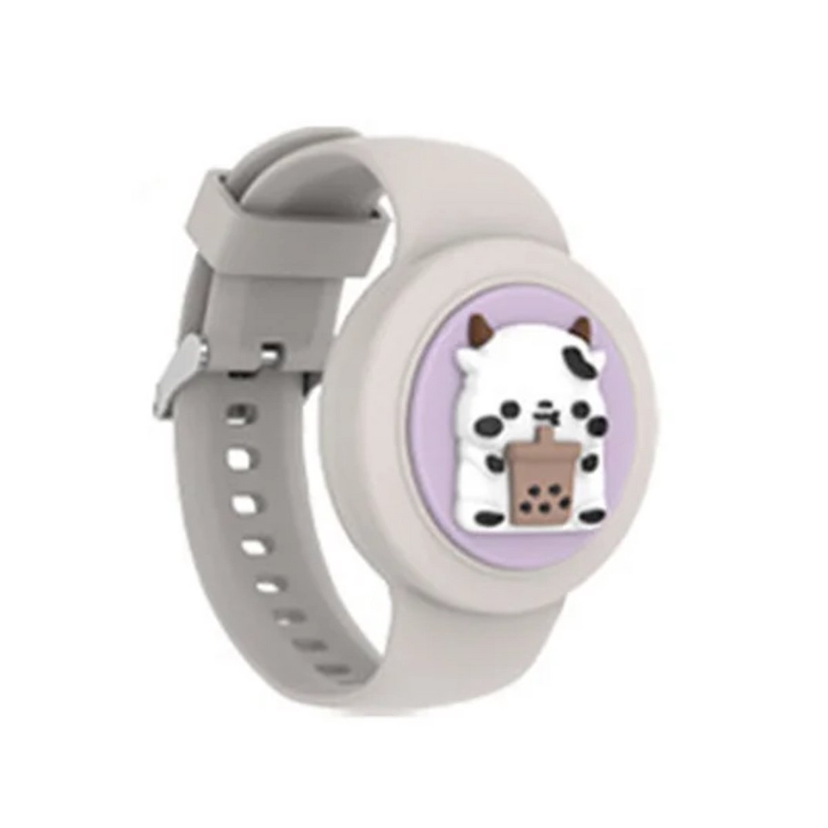 White Cow Waterdichte AirTag Armband voor Kinderen - Geschikt voor Apple AirTag - Verstelbare Siliconen Band - Veilig Comfortabel.