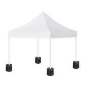 Goutime Luifel Gewichten Set van 4, Zandzakken voor Instant Outdoor Zonwering, 160lbs Heavy Duty Gewicht Zakken voor Pop Up Tent Gazebo Benen, Zwart