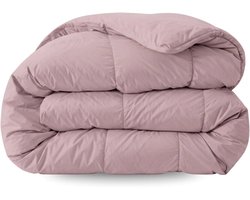 Zelesta Comfort Uni Dekbed zonder overtrek - Wasbaar Hoesloos dekbed - Met vaste overtrek - 2 in 1 - Oud Roze - 140x200cm