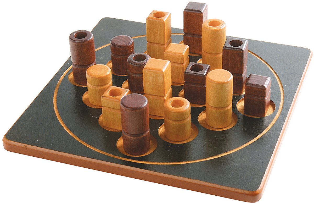Gigamic- Quarto Mini - Tactisch Twee-spelers bordspel - 4 op een rij! - NL - EN - DU - FR - SP - IT — cadeau in Spellen & Speelgoed - foto 2