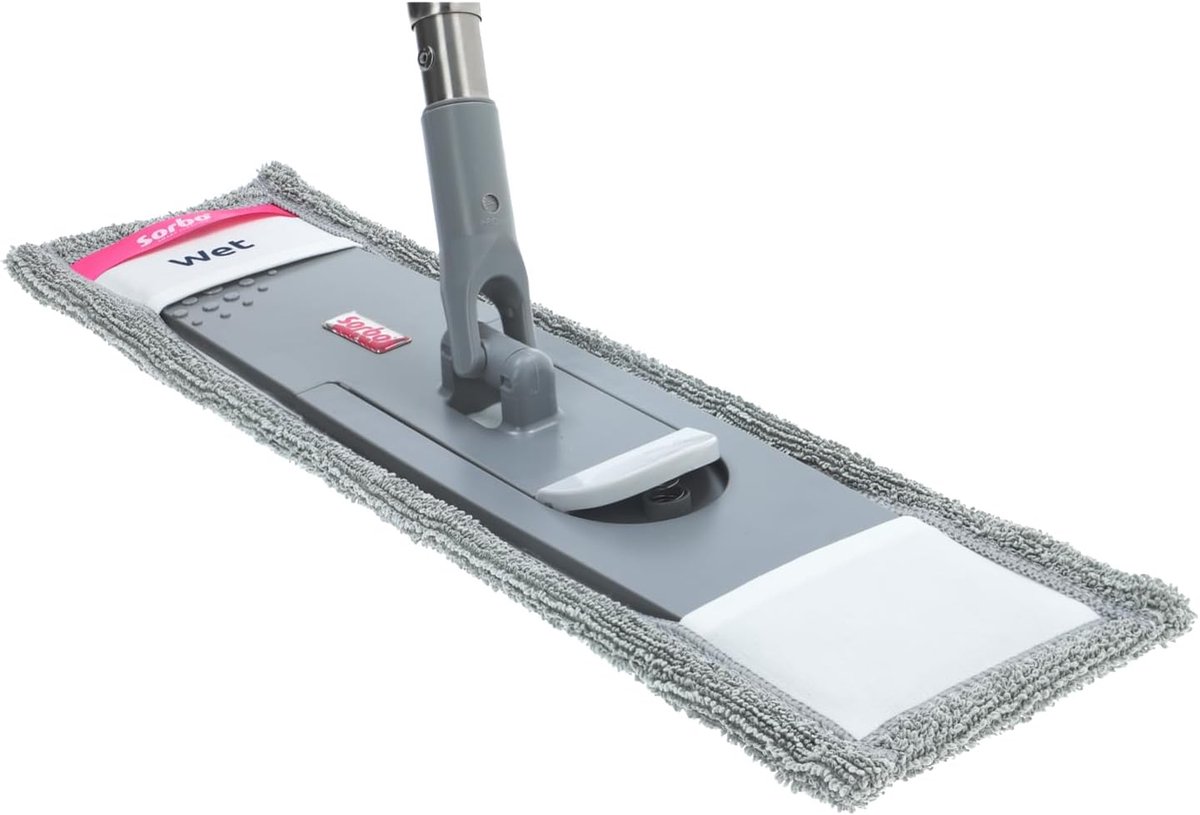 Vloerwisser Set met Telescoopsteel (160 cm) en Microvezel Dweil - Streeploos Schoonmaken