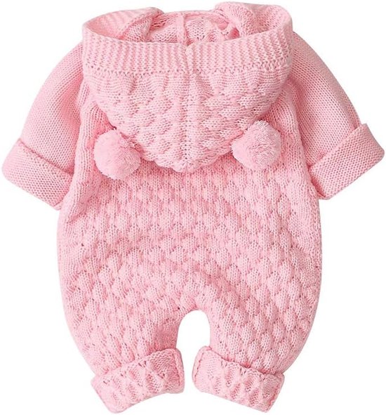 Warme winter tuinbroek baby jongen peuter met capuchon — afbeelding 2
