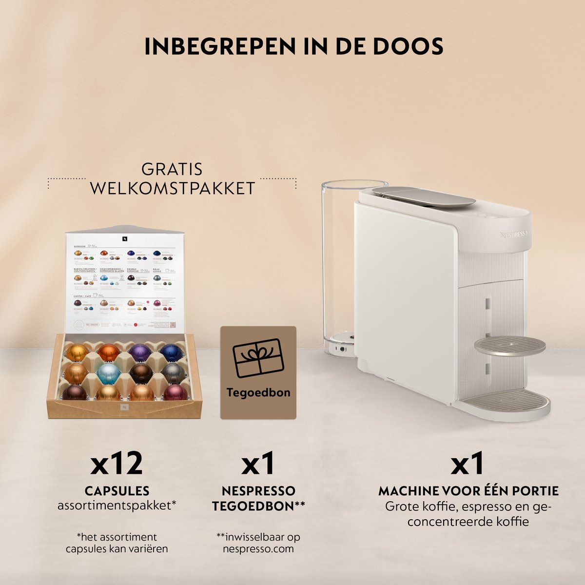 De'Longhi Nespresso Vertuo Up ENV200.W - Koffiecupmachine - 1.4 L - Snel opgewarmd - Wit thumbnail 6