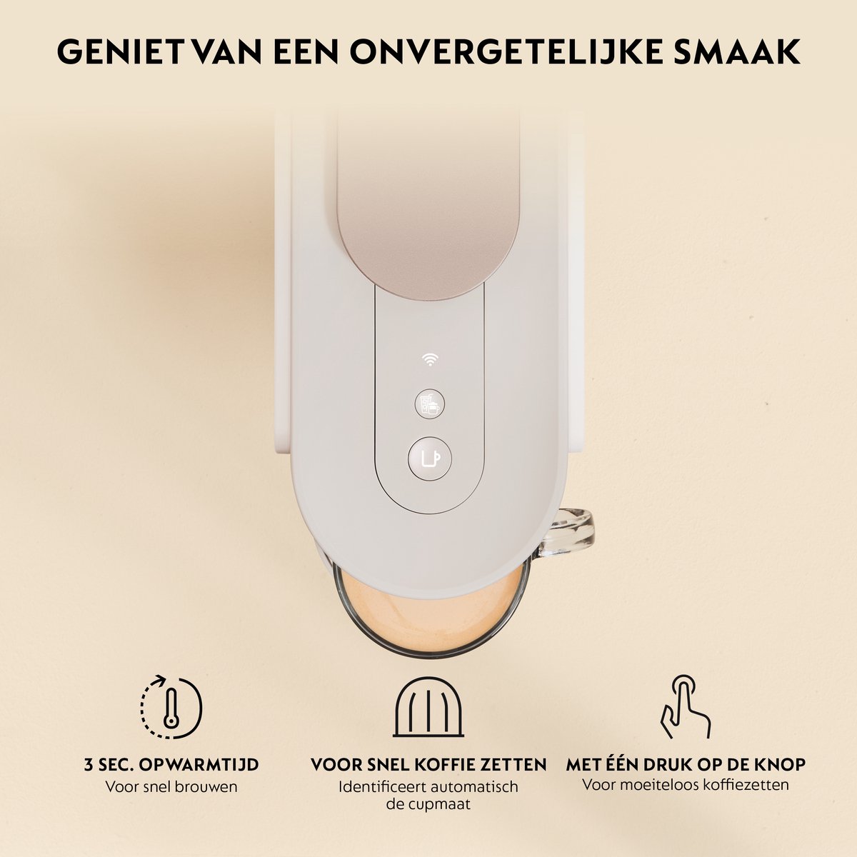 De'Longhi Nespresso Vertuo Up ENV200.W - Koffiecupmachine - 1.4 L - Snel opgewarmd - Wit thumbnail 5