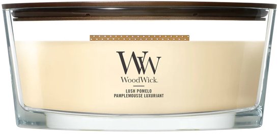 WoodWick Hearthwick - Lush Pomelo - Ellipse Geurkaars - 50 branduren