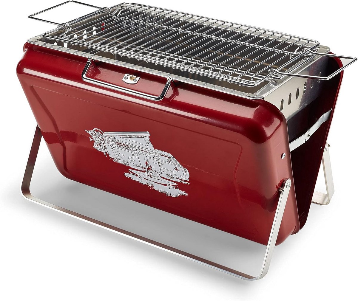 Opvouwbare Minigrill Campingbarbecue Roestvrij Staal Draagbaar
