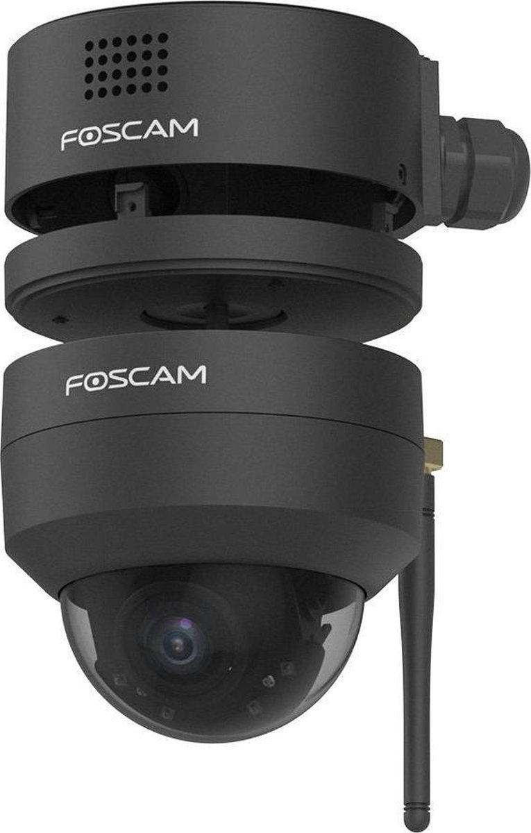 Foscam FABD4 Lasdoos - Waterdichte Aansluitdoos voor Foscam D4Z PTZ Buitencamera - Kabeldoos - Kabelbescherming - IP66 - Camera Montage Accessoire - Ingebouwde Luidspreker - Zwart