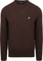 Lyle & Scott Pullover Lamswol Bruin - Maat S - Heren - Pullovers