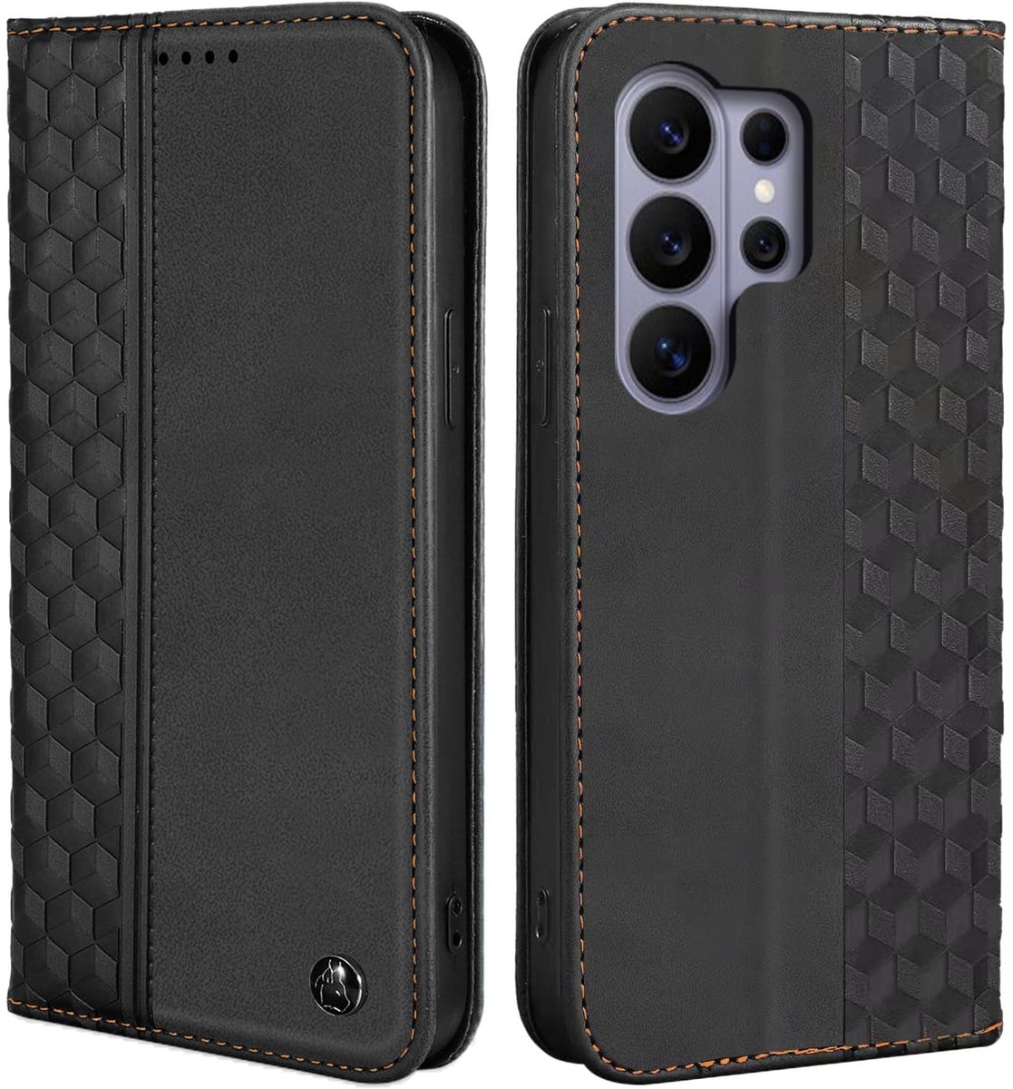 Flip Case voor Samsung Galaxy S26 Ultra - Luxe PU Leder - Schokbestendig Design