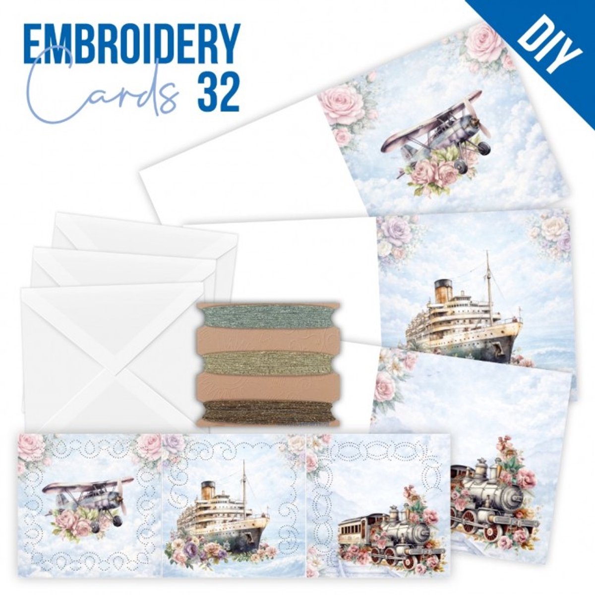 Stitch and Do PP cards 32 - Journeys in Bloom ERmbroidery