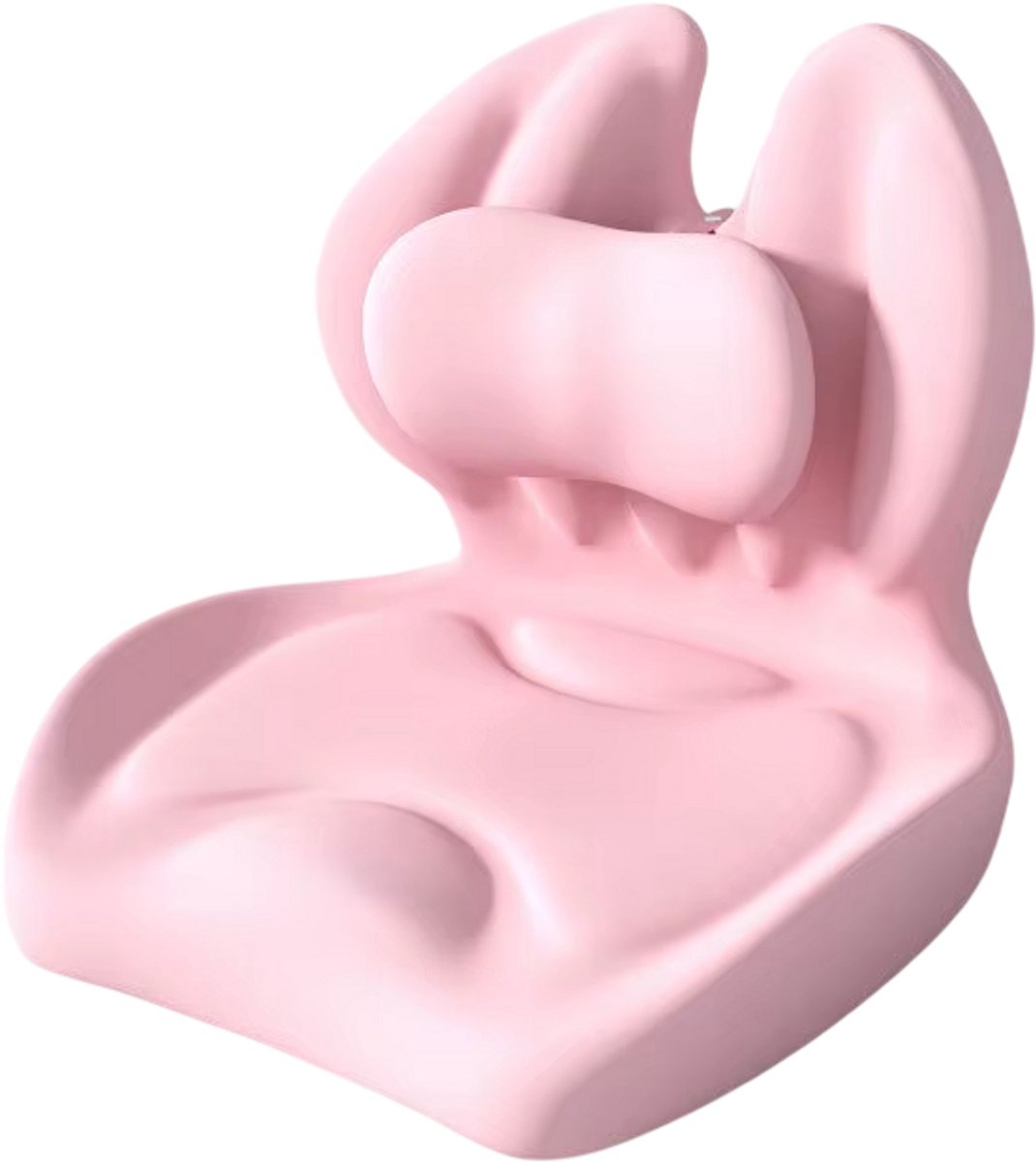 rimmo Memory Foam Zitkussen – Ergonomisch Stoelkussen met Antislip Bodem – Orthopedisch Bureaustoel Kussen voor Rug, Heup en Stuitje – Comfortkussen voor Lang Zitten - Roze