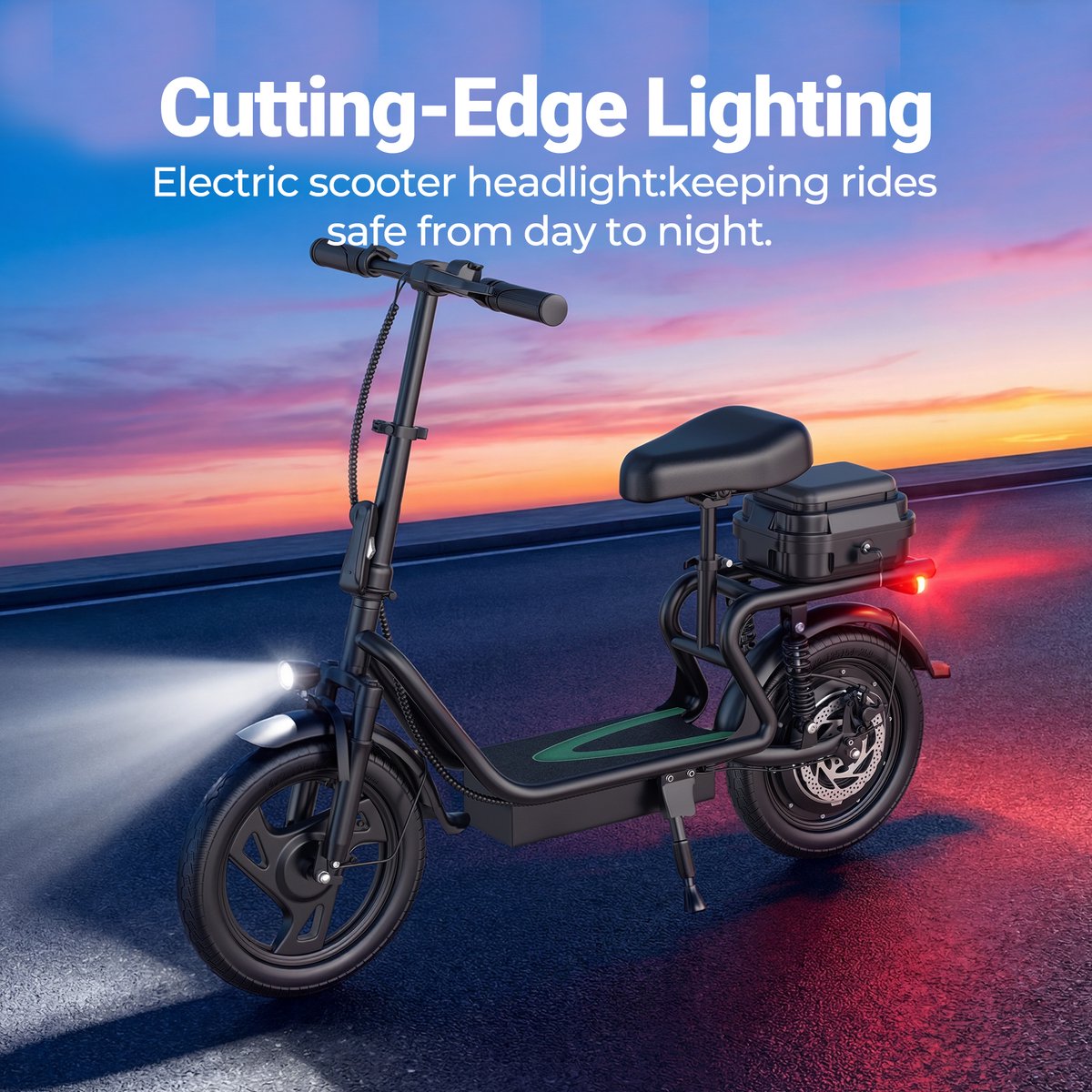 Peter AOVOPRO ESBS XB Elektrische Step met Zadel - afbeelding 2