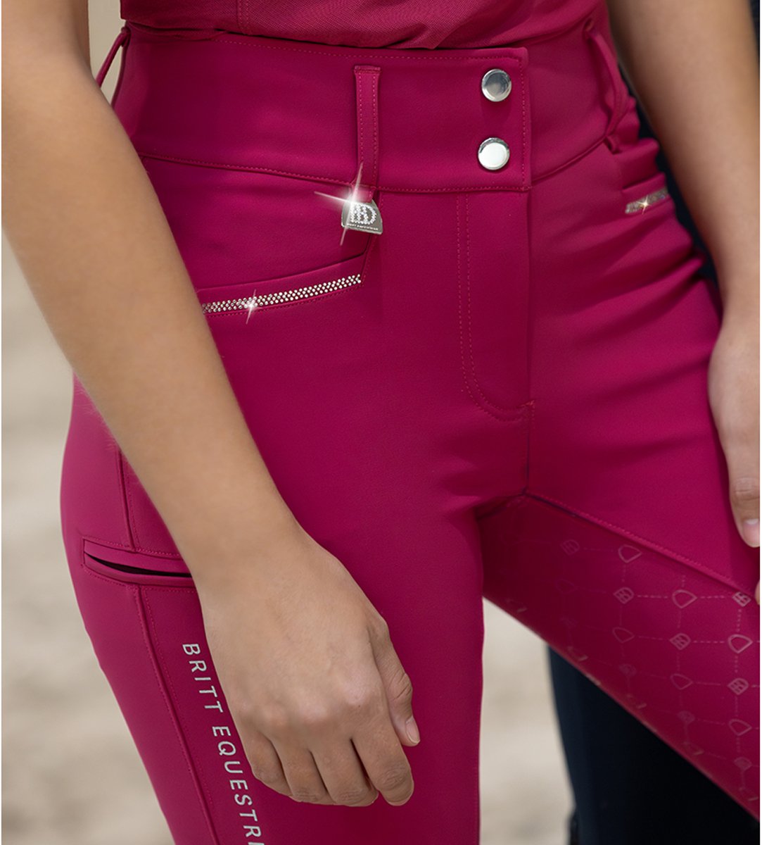 Britt Equestrian Paardrijbroek Britt Equestrian Ss26 Full Grip Roze - 34