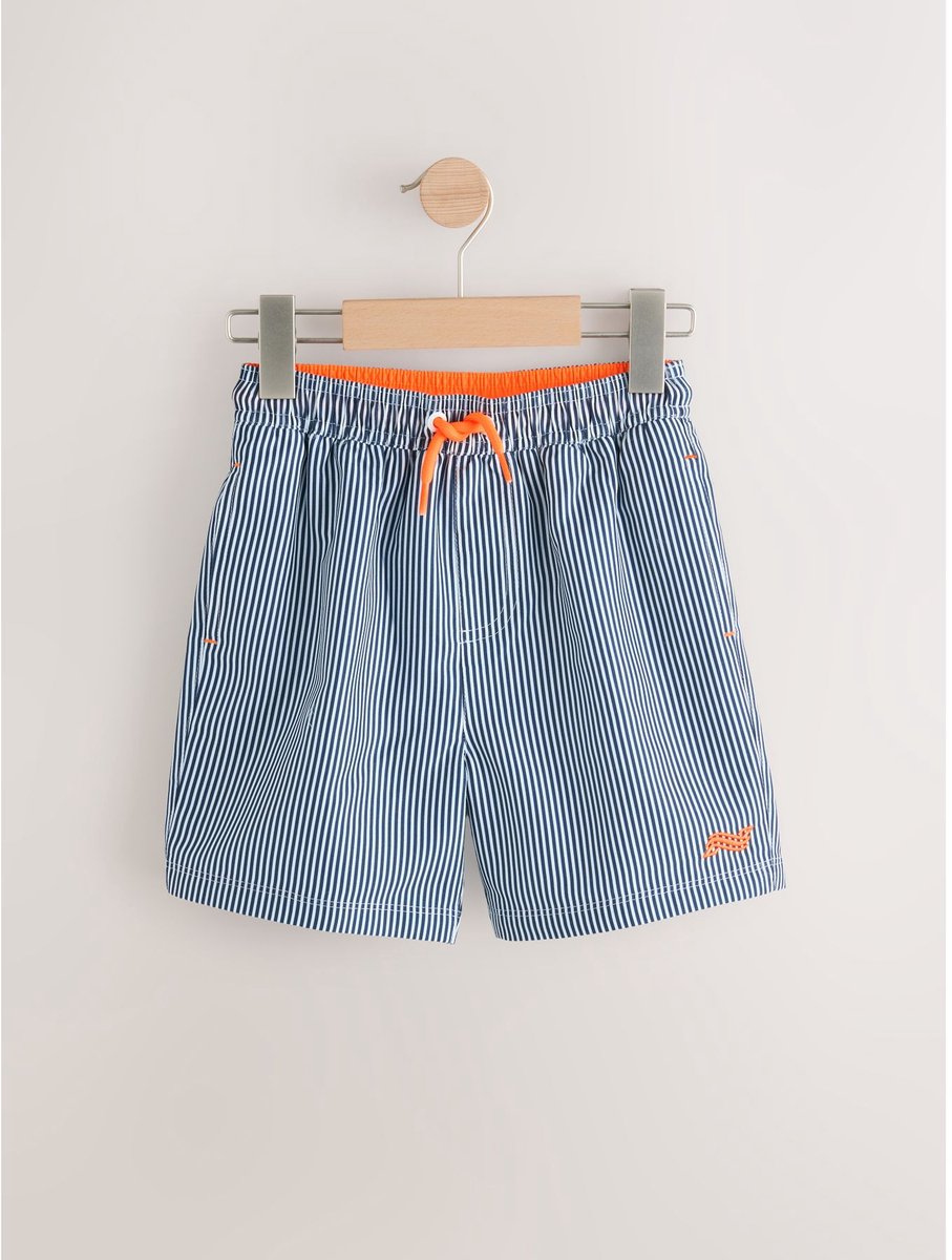Next - Jongens - Gestreepte zwemshort - Blauw