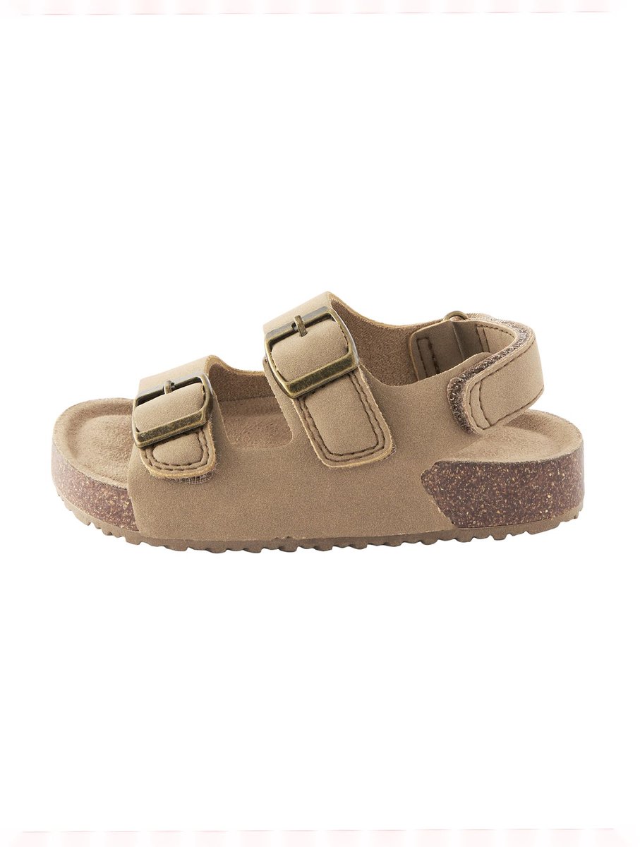 Next - Jongens - Sandalen met verzacht voetbed en twee gespbandjes - Naturel