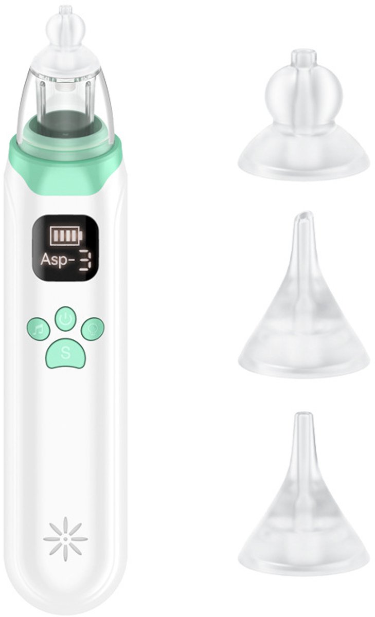 Elektrische Neusreiniger voor Baby - Neuspeer - Neus Aspirator -groente