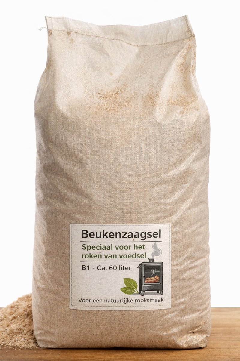 15 kg Beuken Rookmot BBQ – Premium Rookzaagsel voor Rookoven, Smoker en Kamado