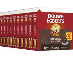 Douwe Egberts Espresso Krachtig Koffiecups - Intensiteit 10/12 - 10 x 20 capsules