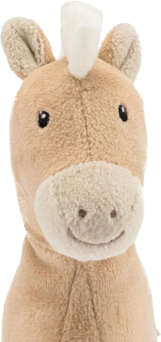 Zacht Pluche Knuffel Paardje met Rammelaar - Speelgoed voor Baby's en Peuters — afbeelding 3