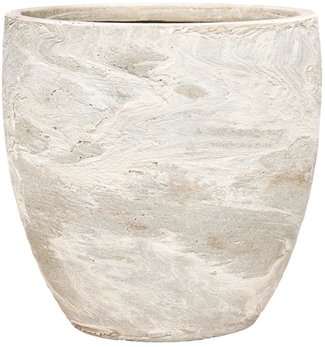 Baq Plantenbak Crème-Beige D 34 cm H 34 Opening 29 cm