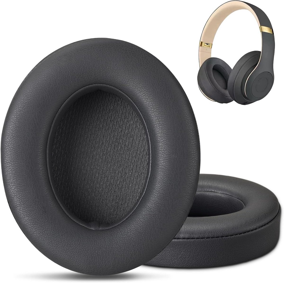Vervangende Oorkussens voor Beats Studio 3 en Studio 2 Koptelefoons Grijs