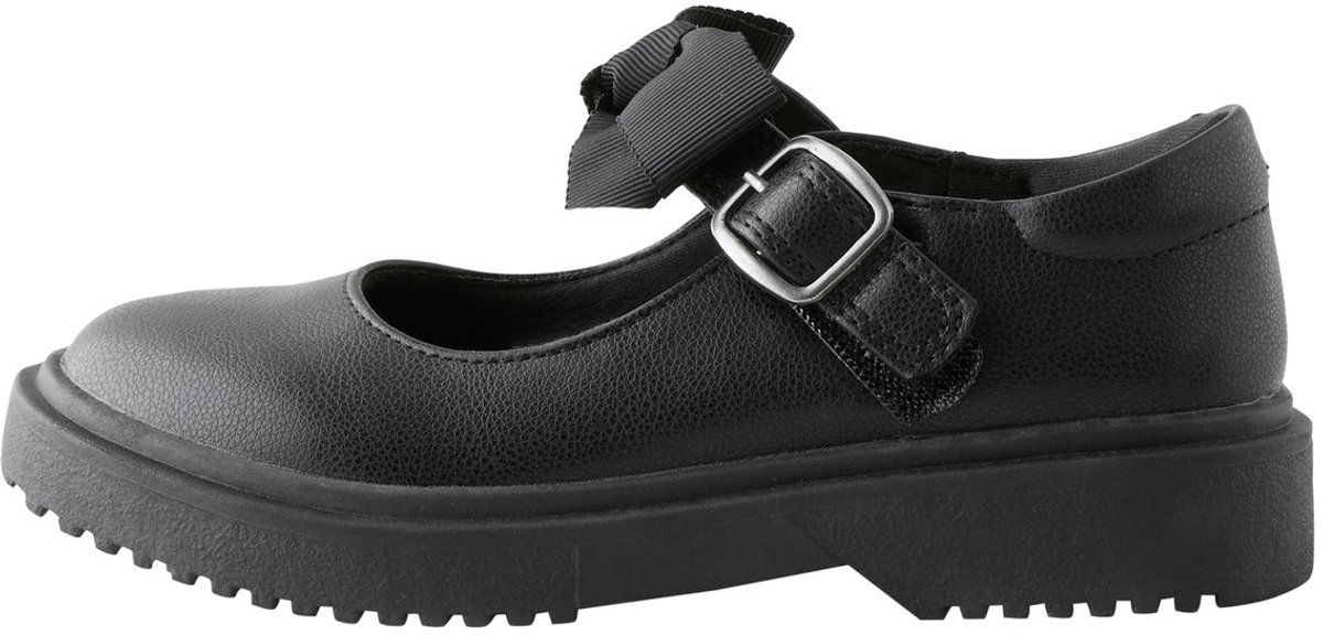 Next - Meisjes - Stoere Mary Jane-schoolschoenen met strik en wijde pasvorm (G) - Zwart