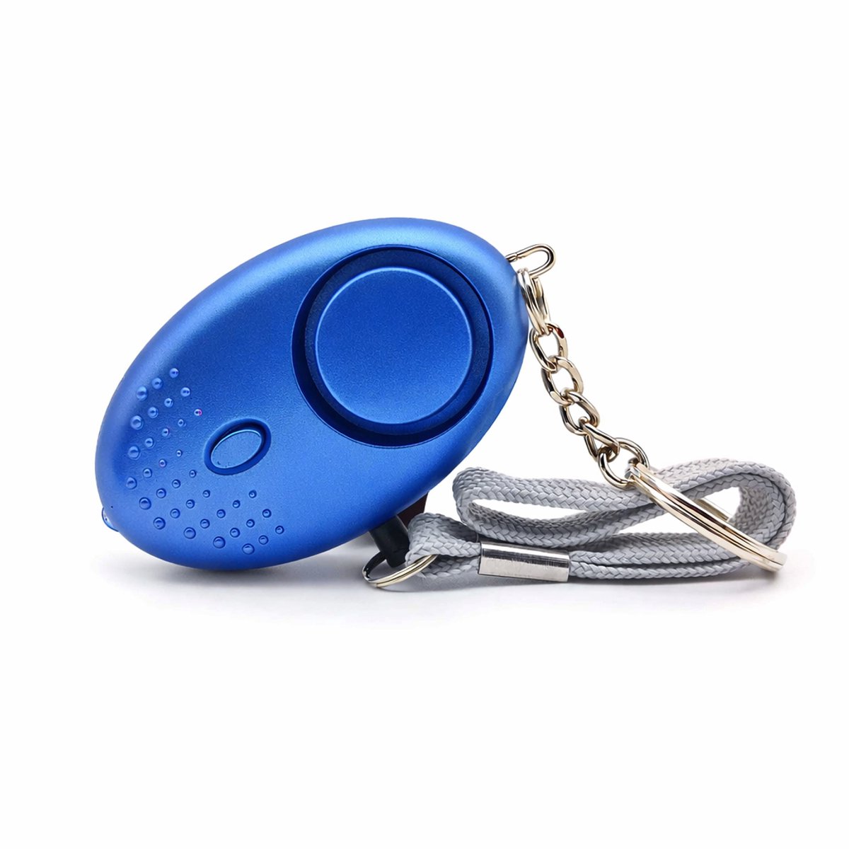 Aventrix Persoonlijk Alarm 130dB – Sleutelhanger – Veiligheidsalarm met LED verlichting - Noodalarm - Blauw