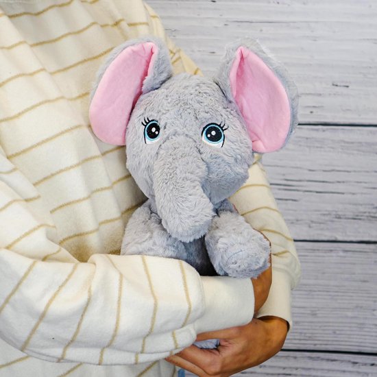Zachte pluchen olifant - Knuffeldier - 25 cm - Pluizig en knuffelbaar speelgoed - Voor kinderen — afbeelding 2