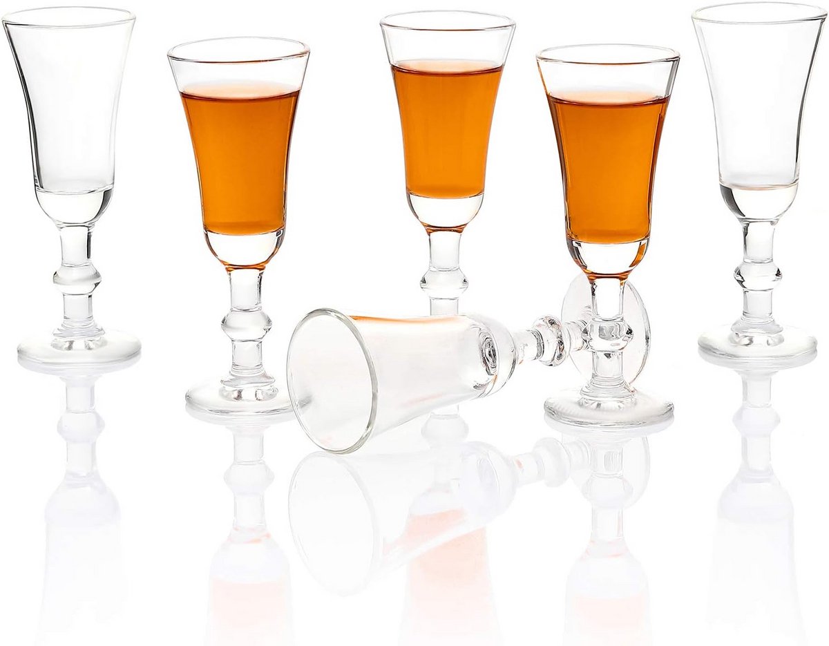 Set van 6 Liqueurglazen voor Limoncello en Aperitief van 30 ml