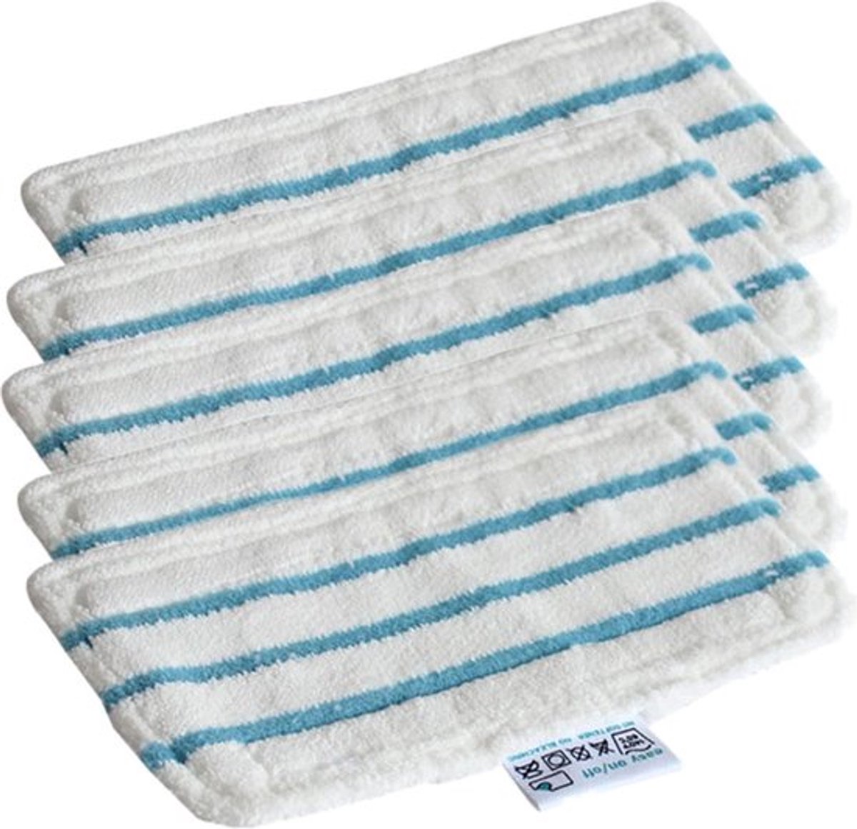 5x Stoomreiniger microvezel stoomdoek/doek geschikt voor Black+Decker - Dweil Pad wasbaar vloer reiniger mop stoom - Vervangt FSMP20-XJ