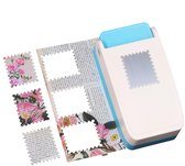 Vierkante postzegelpons - Postzegel Vorm Pons - Stempelvormige snijder - Kaartenmaken - Geschikt Voor DIY - Rechthoekige Pons Postzegels - Papiersnijders - DIY Knutselen