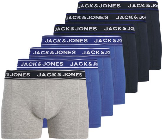 JACK & JONES Lot De 7 Boxers Jackendric Pour Homme - Confort Et Style