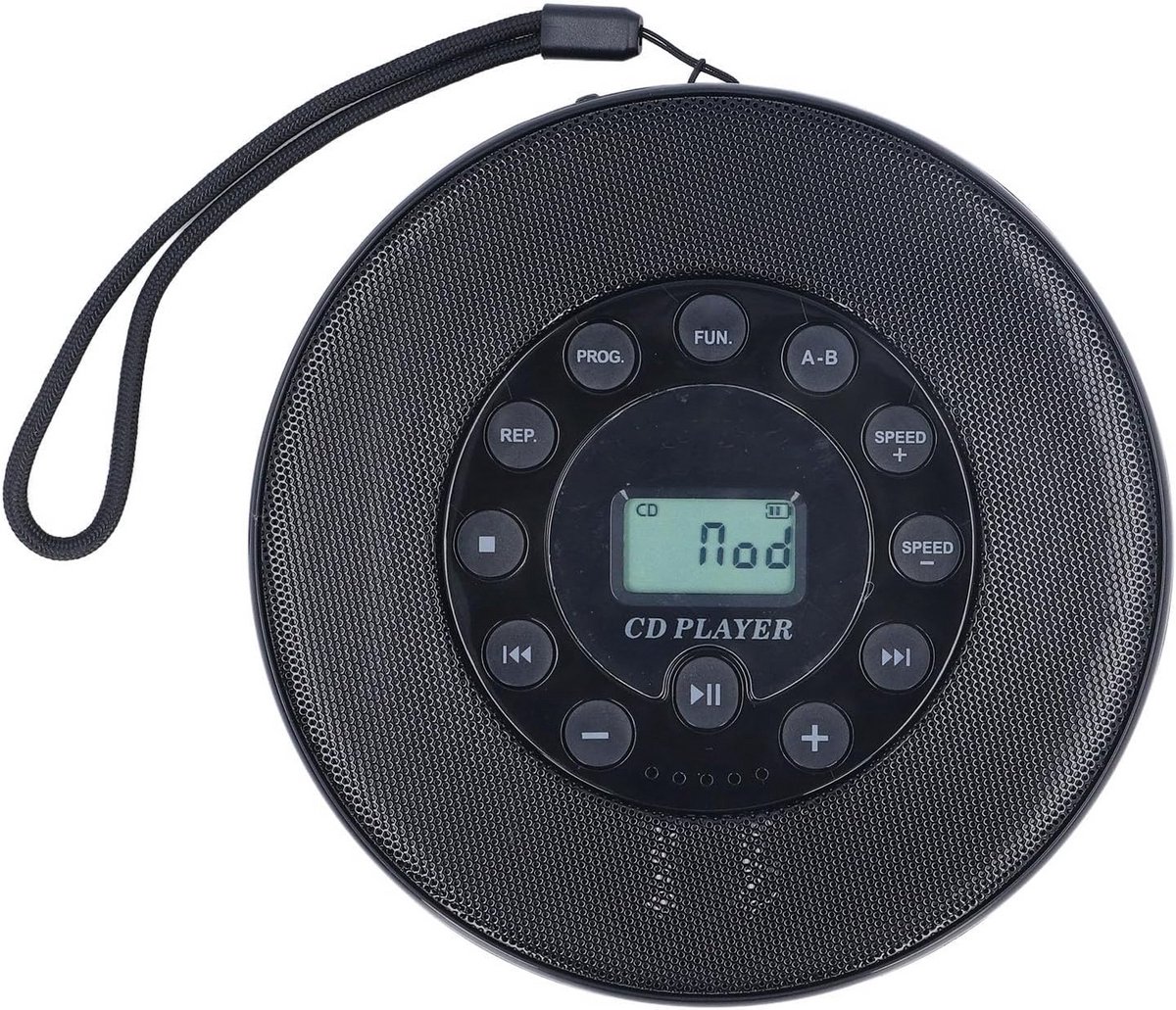 Draagbare CD Speler met Bluetooth, Ingebouwde Speaker en Oplaadbare Batterij