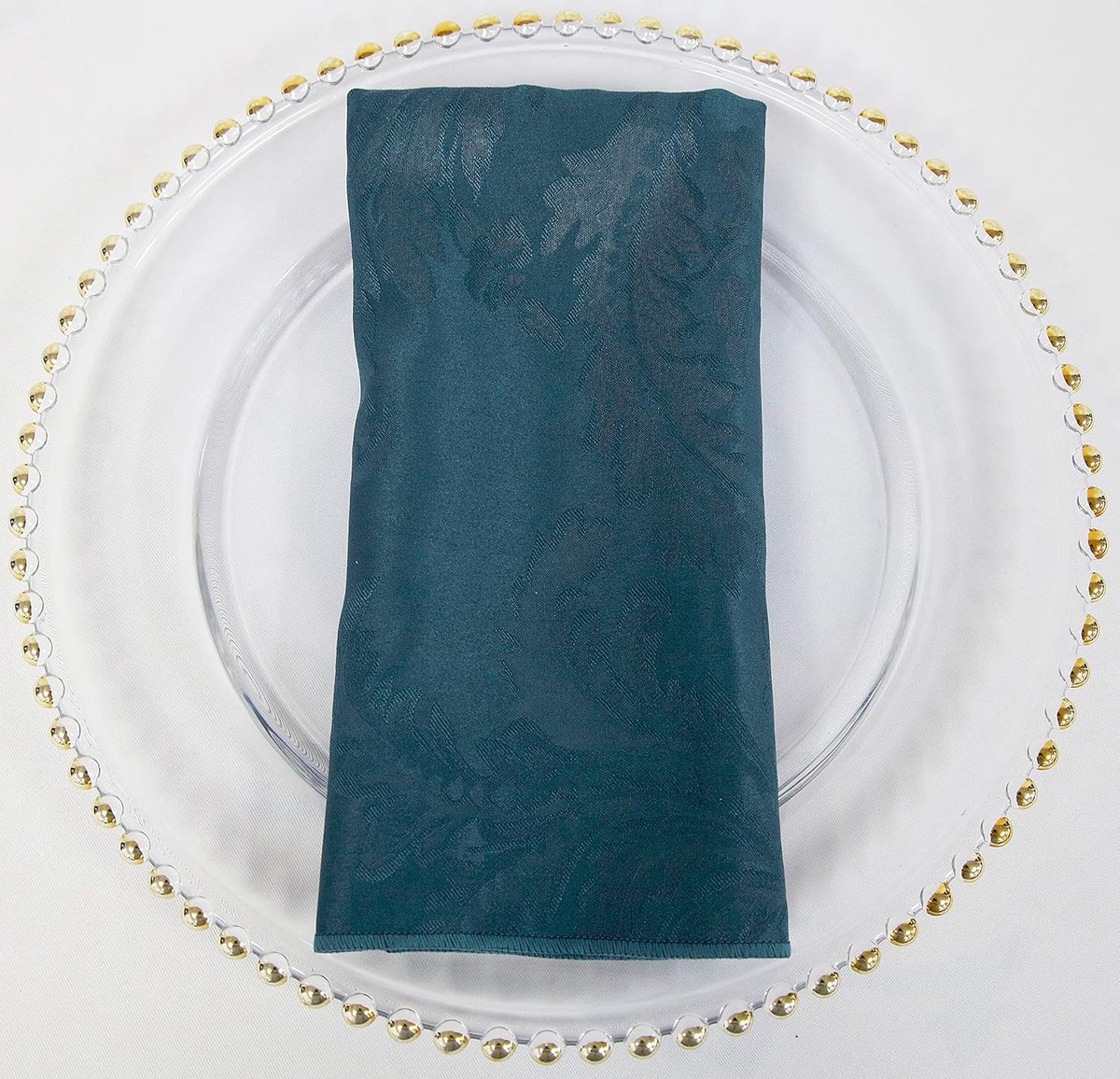 Luxe Damast Stoffen Servetten voor Bruiloft en Diner (20x20 inch)